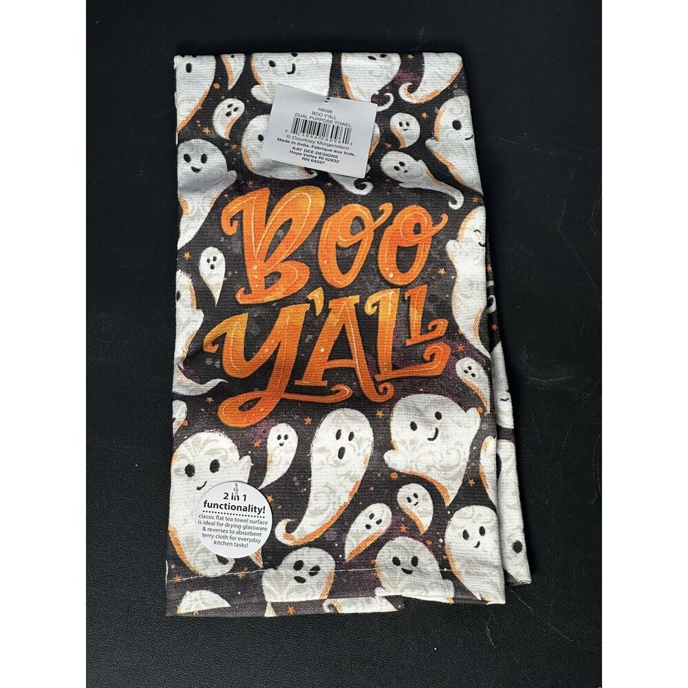 Kay Dee Designs Halloween Ghosts Boo Y'All Dual Purpose Kitchen Towel